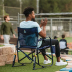 Patented Spring-Action Freestyle Rocker Elite - Choice 460 - Patented Spring-Action Rocking Chair for Camping Detail