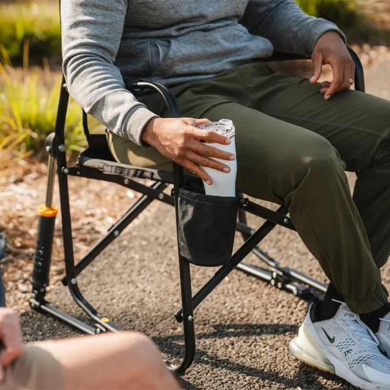 Patented Spring-Action Freestyle Rocker Elite - Choice 460 - Patented Spring-Action Rocking Chair for Camping Detail