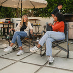 Smooth Motion Freestyle Rocker XL with Side Table - Choice 836 - Patented Spring-Action Rocking Chair for Camping Detail