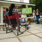 Smooth Motion Freestyle Rocker XL with Side Table - Choice 836 - Patented Spring-Action Rocking Chair for Camping Detail