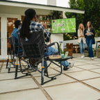 Smooth Motion Freestyle Rocker XL with Side Table - Choice 836 - Patented Spring-Action Rocking Chair for Camping Detail