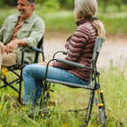 Heavy-Duty Freestyle Freestyle Rocker with Side Table - Choice 853 - RoadTrip Rocker Smooth Motion Camp Chair Detail