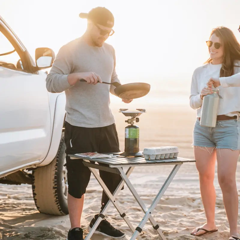 Heat-Resistant Compact Camp Table 25 - Choice 214 - Portable Camping Table with Heat-Resistant Countertop Detail