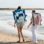 Rust-Resistant Aluminum Backpack Beach Chair - Choice 709 - Low-Profile Reclining Beach Chair with Backpack Straps Detail