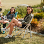 Luxury Camp Kickback Rocker - Choice 345 - Heavy-Duty Kickback Rocker with Beverage Holder Detail