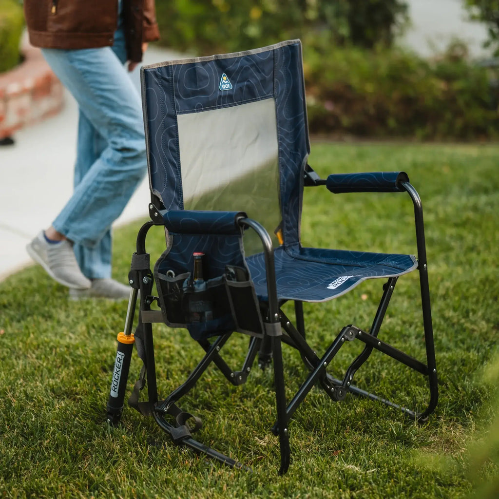 Patented Spring-Action Stowaway Rocker - Choice 794 - Patented Spring-Action Rocking Chair for Camping Detail