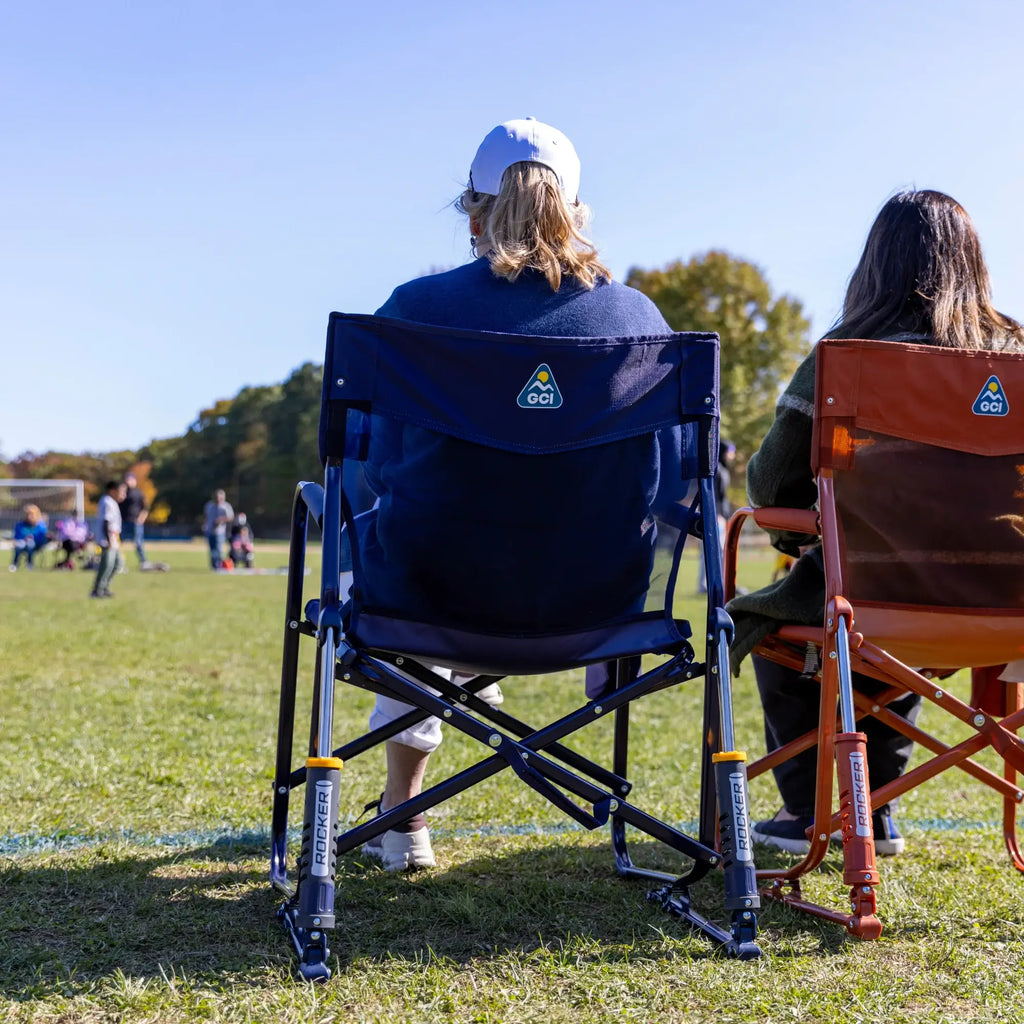 Patented Spring-Action Freestyle Rocker Elite - Choice 460 - Patented Spring-Action Rocking Chair for Camping Detail