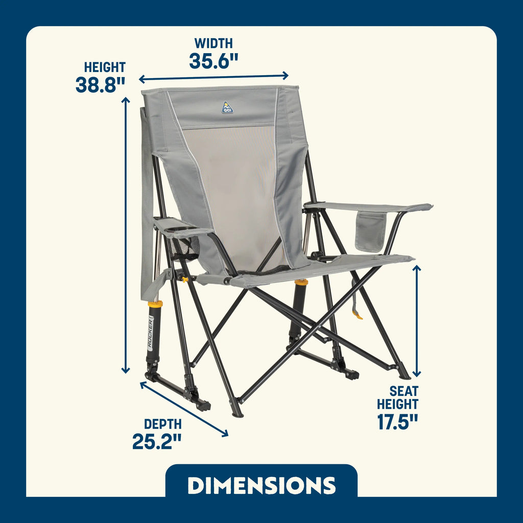Heavy-Duty Freestyle Comfort Pro Rocker - Choice 375 - Heavy-Duty Kickback Rocker with Beverage Holder Detail