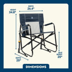 Heavy-Duty Freestyle Freestyle Rocker XL - Choice 552 - Heavy-Duty Kickback Rocker with Beverage Holder Detail