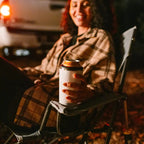 Luxury Camp Kickback Rocker - Choice 345 - Heavy-Duty Kickback Rocker with Beverage Holder Detail