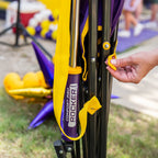 Premium All-Weather College Comfort Pro Rocker - LSU Tigers - Choice 880 - Heavy-Duty Kickback Rocker with Beverage Holder Detail