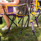 Premium All-Weather College Comfort Pro Rocker - LSU Tigers - Choice 880 - Heavy-Duty Kickback Rocker with Beverage Holder Detail