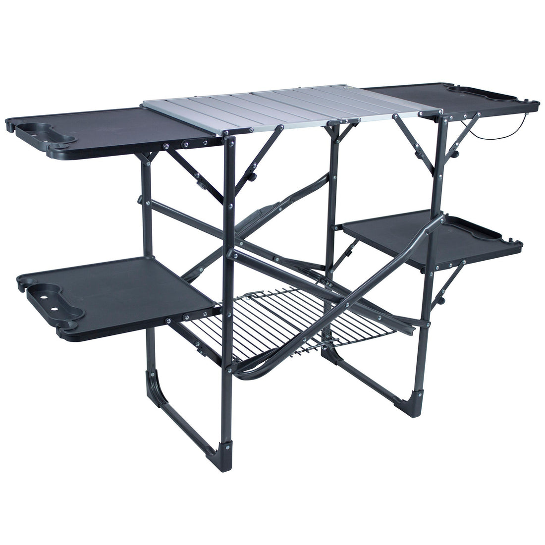 Heavy-Duty Camp Slim-Fold Cook Station - Choice 575 - Heavy-Duty Stainless Steel Camp Cooking Gear - Default Title