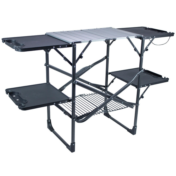 Heavy-Duty Camp Slim-Fold Cook Station - Choice 575 - Heavy-Duty Stainless Steel Camp Cooking Gear - Default Title