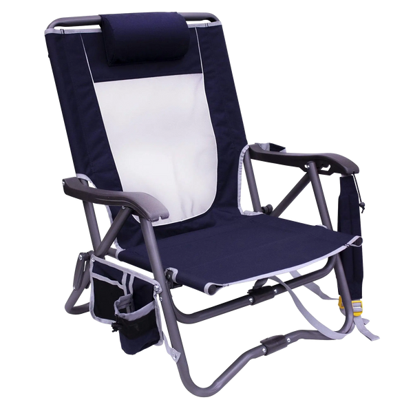 Lightweight Messenger Bi-Fold Slim Event Chair - Choice 334 - Ultra-Lightweight Telescoping PackSeat Travel Stool - Indigo