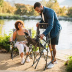 Smooth Motion RoadTrip Rocker - Choice 855 - Patented Spring-Action Rocking Chair for Camping Detail