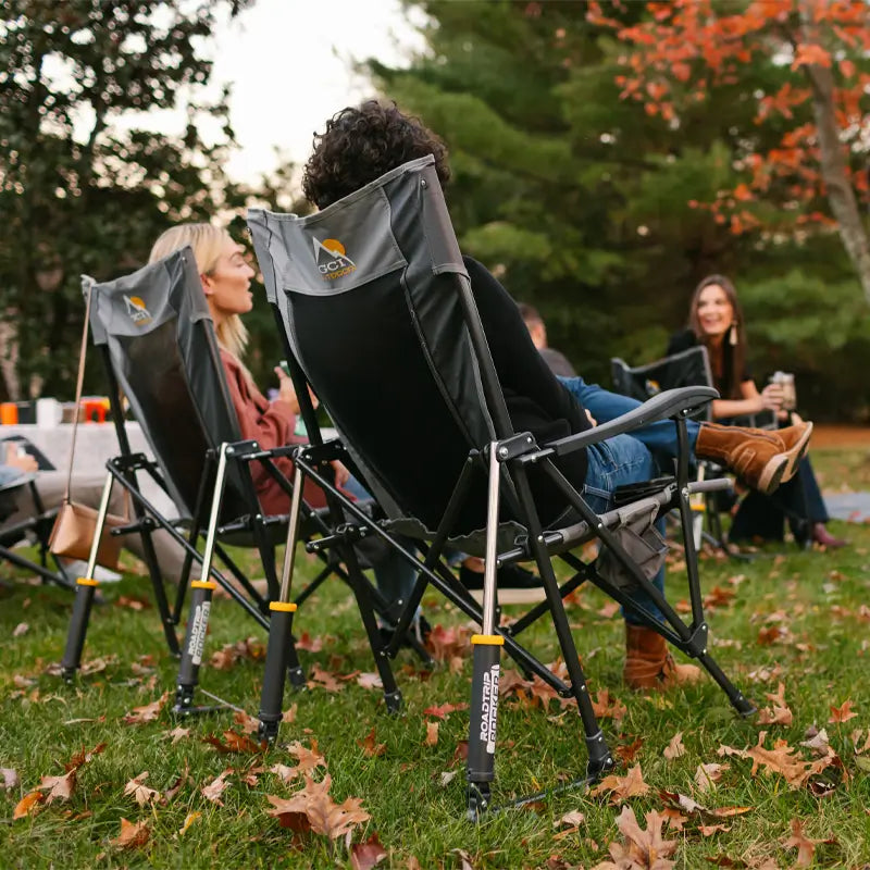 Smooth Motion RoadTrip Rocker - Choice 855 - Patented Spring-Action Rocking Chair for Camping Detail
