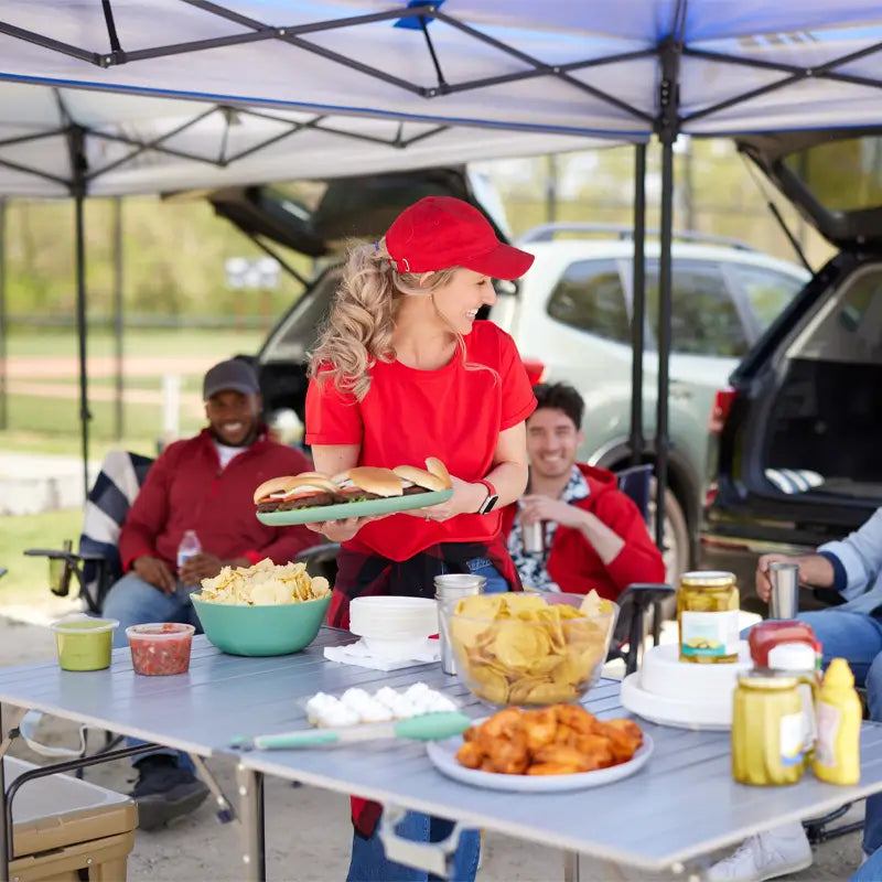 Slim-Fold Slim-Fold Table XL - Choice 651 - Master Outdoor Kitchen Station for Tailgating & BBQ Detail