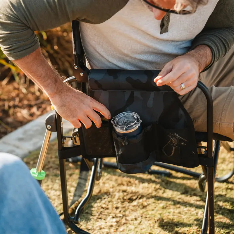 Patented Spring-Action Stowaway Rocker - Choice 794 - Patented Spring-Action Rocking Chair for Camping Detail