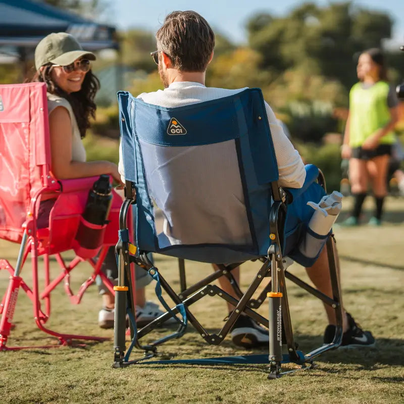Patented Spring-Action Stowaway Rocker - Choice 794 - Patented Spring-Action Rocking Chair for Camping Detail