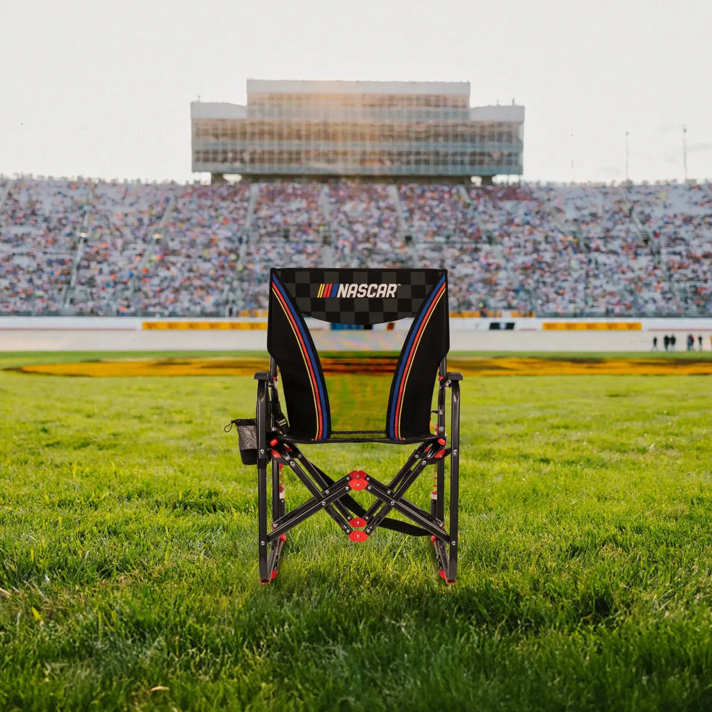 Premium All-Weather Adjustable Rocker - NASCAR - Choice 899 - RoadTrip Rocker Smooth Motion Camp Chair Detail