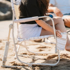 Patented Spring-Action Beach Rocker - Choice 712 - Heavy-Duty Kickback Rocker with Beverage Holder Detail