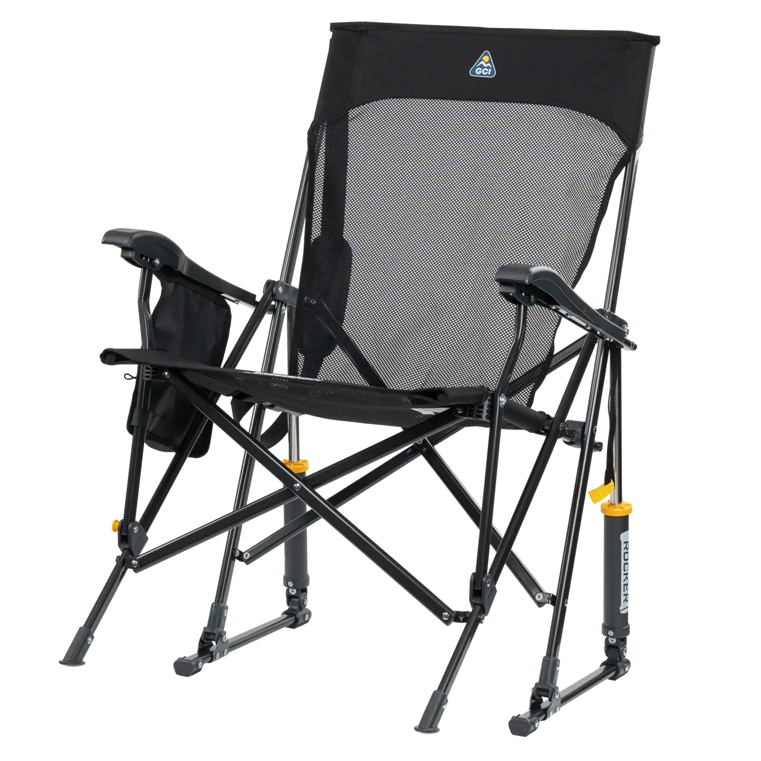 Premium All-Weather BreezeRocker - Choice 504 - Patented Spring-Action Rocking Chair for Camping Detail