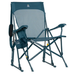 Premium All-Weather BreezeRocker - Choice 504 - Patented Spring-Action Rocking Chair for Camping - Teal
