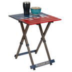 Multi-Functional Cook Compact Camp Table 20 - USA Anniversary Deluxe - Choice 757 - Portable Camping Table with Heat-Resistant Countertop Detail