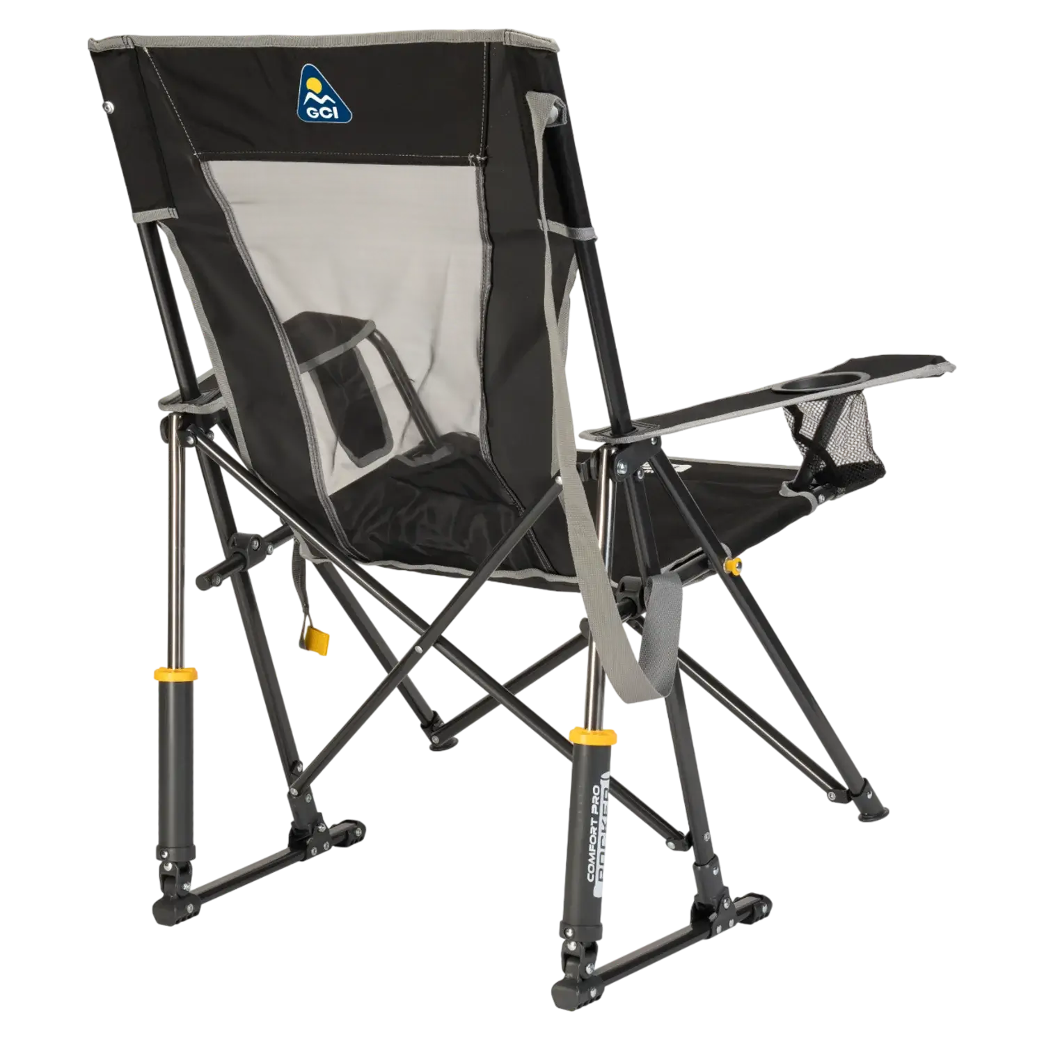 Heavy-Duty Freestyle Comfort Pro Rocker - Choice 375 - Heavy-Duty Kickback Rocker with Beverage Holder Detail