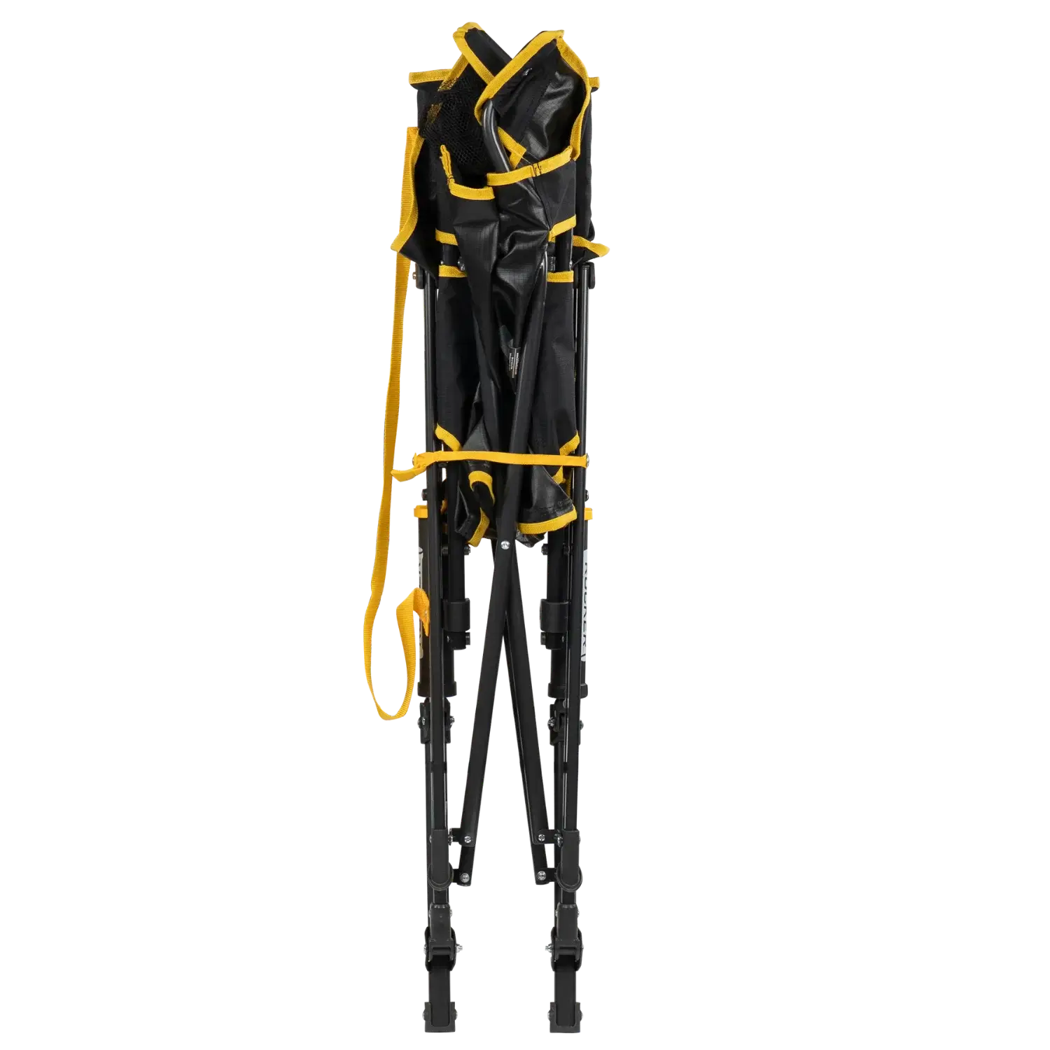 Patented Spring-Action College Comfort Pro Rocker - Iowa Hawkeyes - Choice 249 - Heavy-Duty Kickback Rocker with Beverage Holder Detail