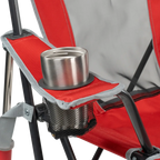Patented Spring-Action College Comfort Pro Rocker - Ohio State Buckeyes - Choice 676 - Patented Spring-Action Rocking Chair for Camping Detail