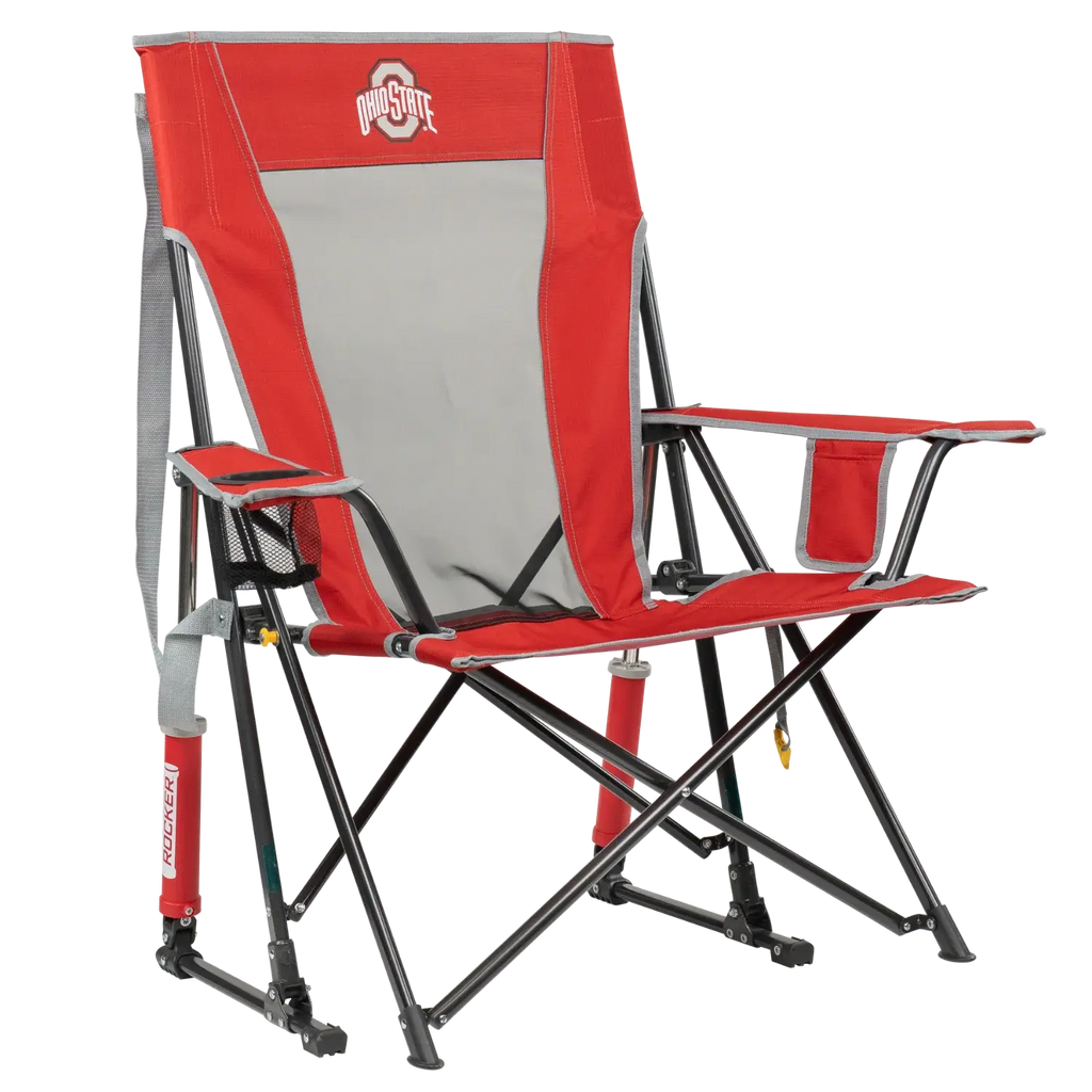 Patented Spring-Action College Comfort Pro Rocker - Ohio State Buckeyes - Choice 676 - Patented Spring-Action Rocking Chair for Camping - Default Title