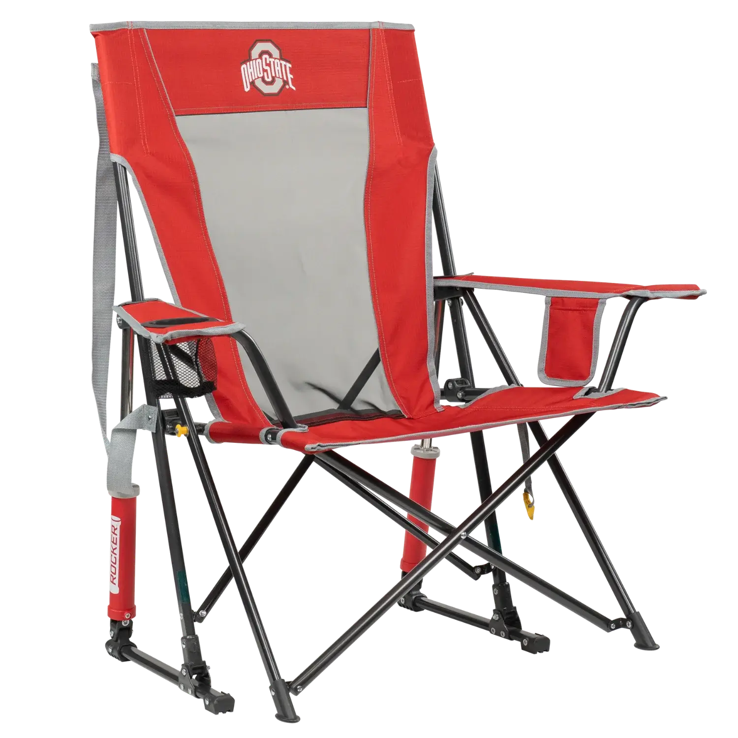 Patented Spring-Action College Comfort Pro Rocker - Ohio State Buckeyes - Choice 676 - Patented Spring-Action Rocking Chair for Camping - Default Title