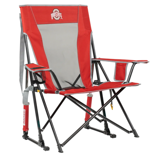 Patented Spring-Action College Comfort Pro Rocker - Ohio State Buckeyes - Choice 676 - Patented Spring-Action Rocking Chair for Camping - Default Title