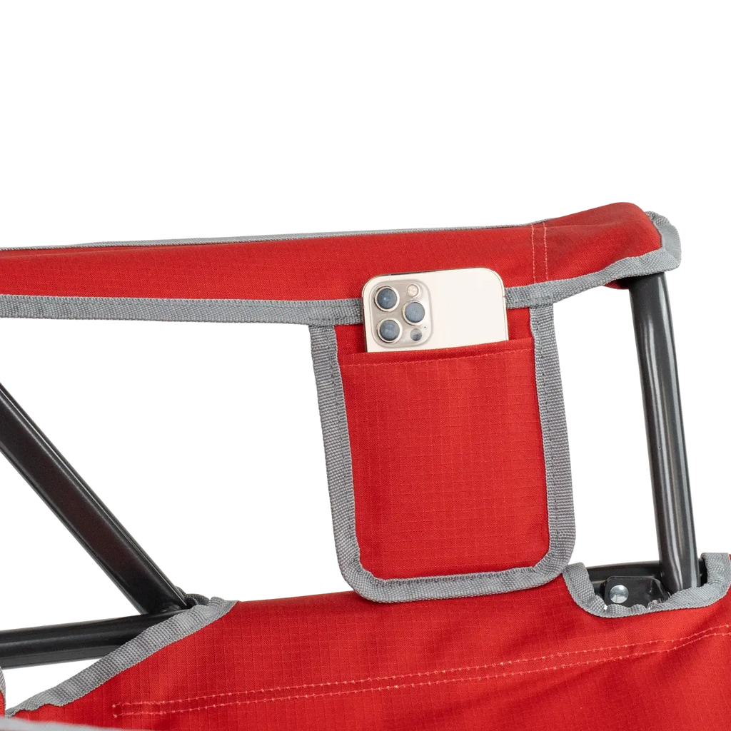 Patented Spring-Action College Comfort Pro Rocker - Ohio State Buckeyes - Choice 676 - Patented Spring-Action Rocking Chair for Camping Detail