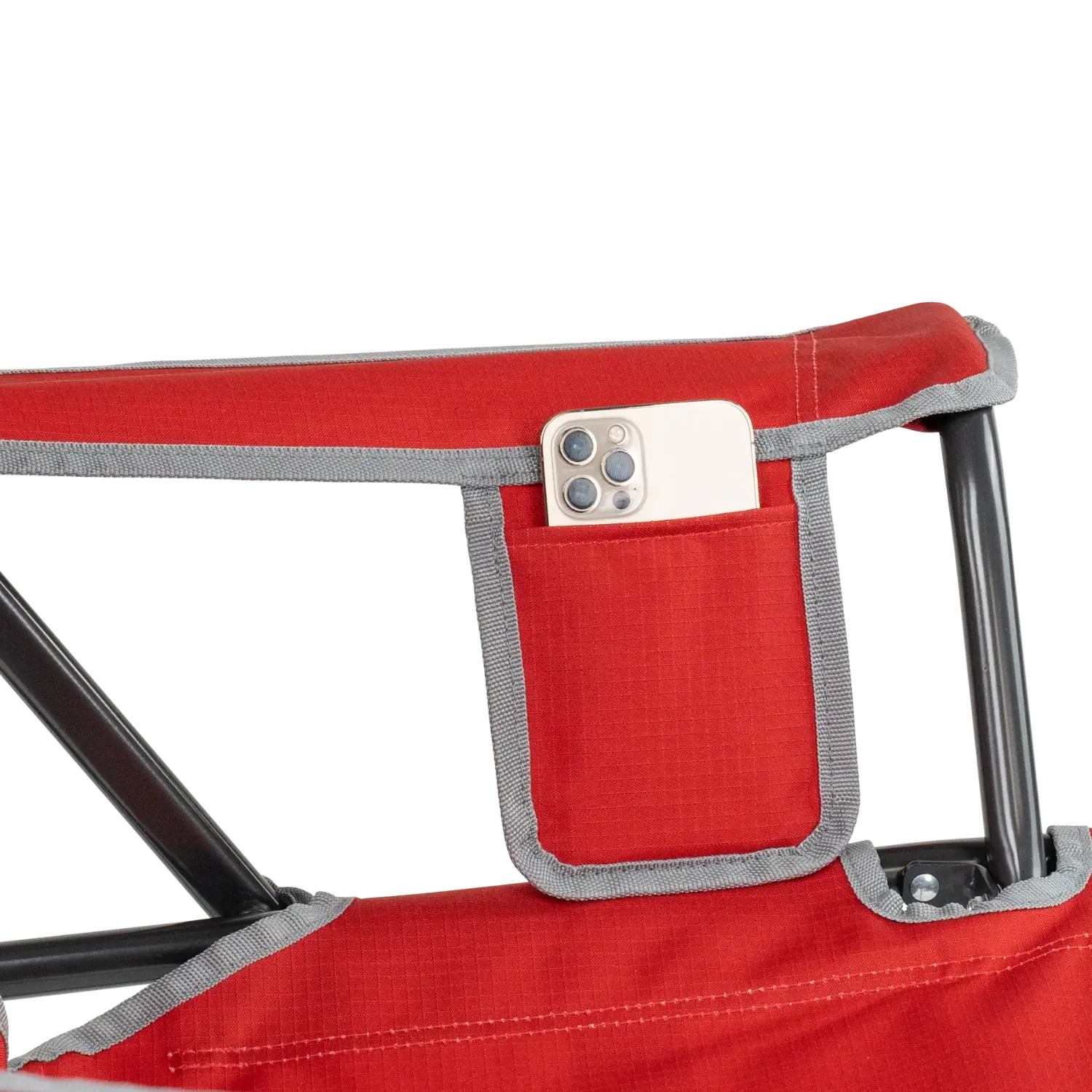 Patented Spring-Action College Comfort Pro Rocker - Ohio State Buckeyes - Choice 676 - Patented Spring-Action Rocking Chair for Camping Detail