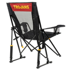 Premium All-Weather College Comfort Pro Rocker - USC Trojans - Choice 856 - RoadTrip Rocker Smooth Motion Camp Chair Detail