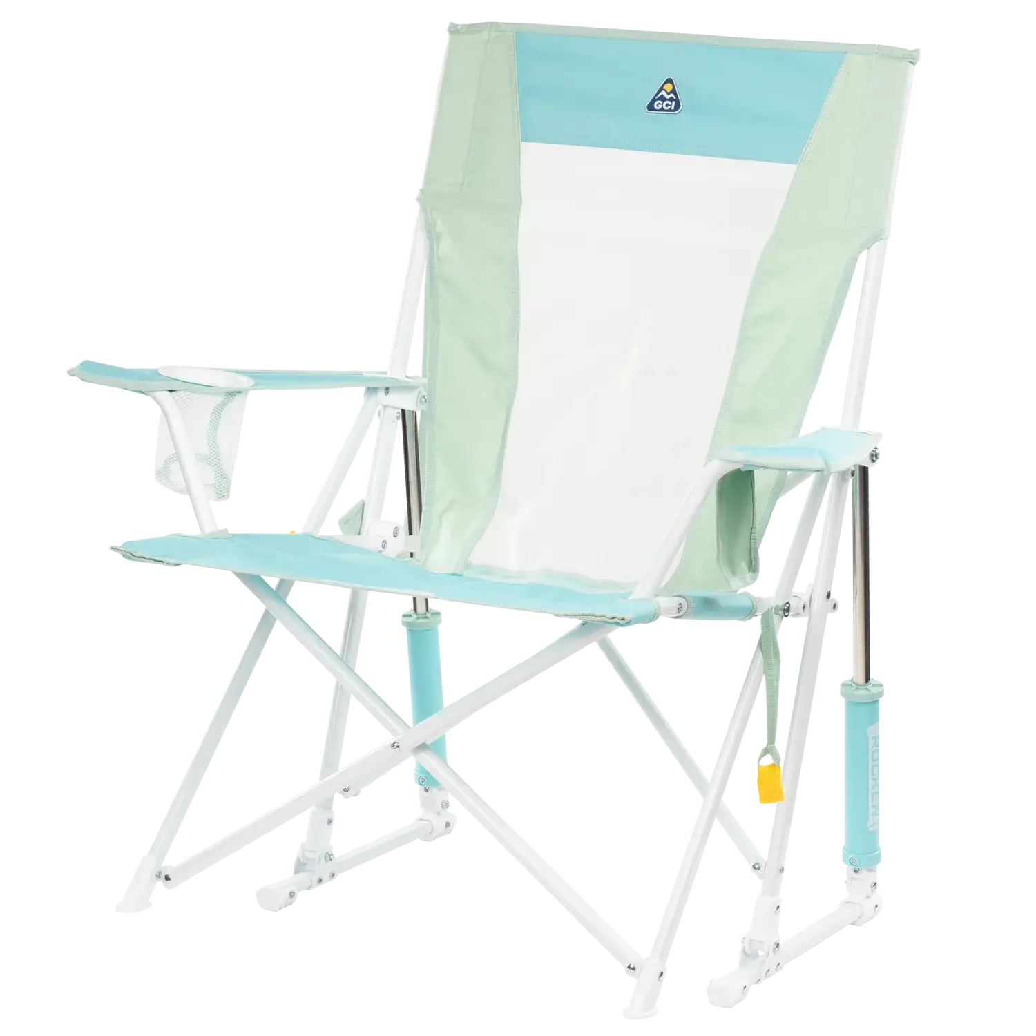 Heavy-Duty Freestyle Comfort Pro Rocker - Choice 375 - Heavy-Duty Kickback Rocker with Beverage Holder Detail