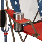 Heavy-Duty Freestyle Comfort Pro Rocker - USA Anniversary Deluxe - Choice 424 - Freestyle Rocker Portable Outdoor Folding Chair Detail