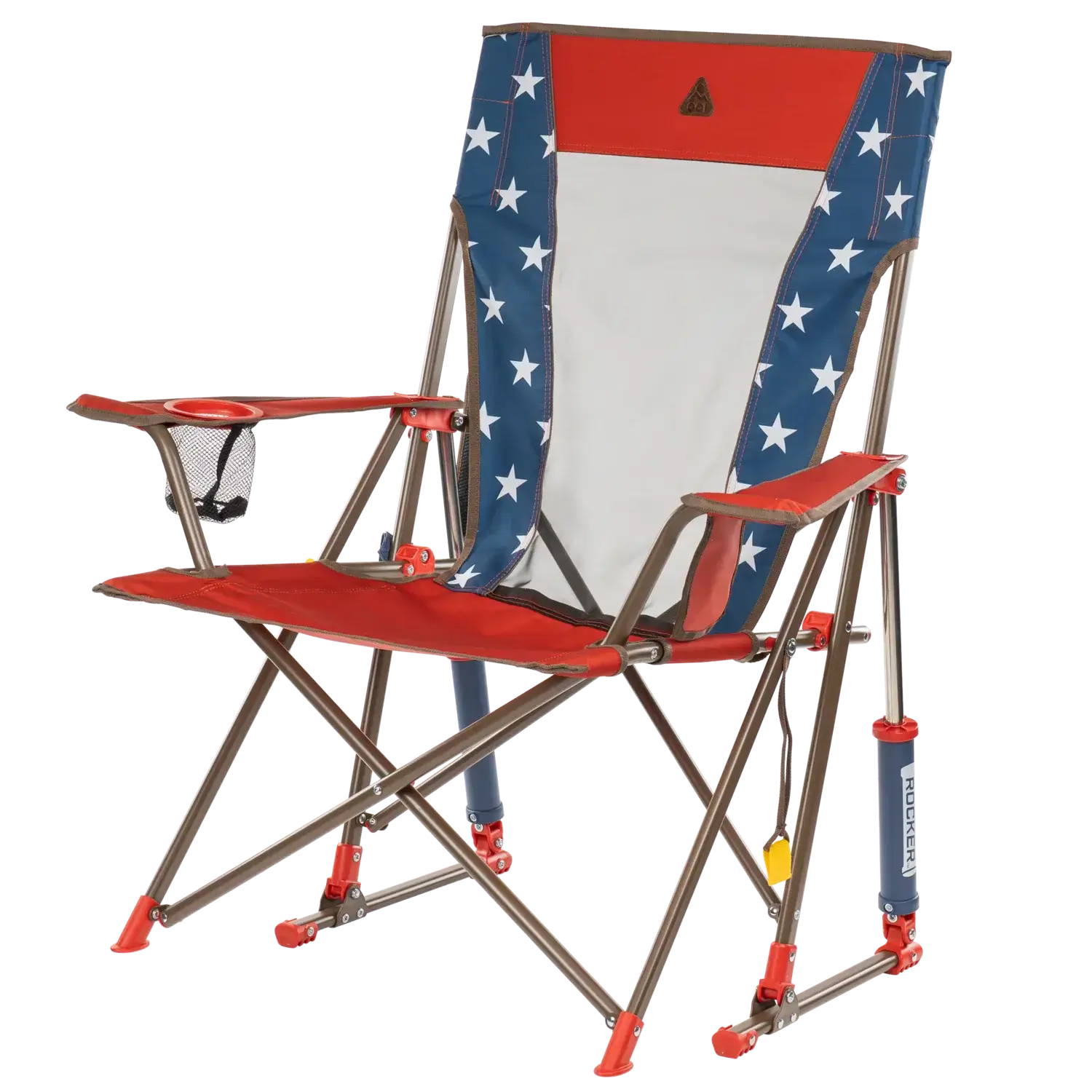 Heavy-Duty Freestyle Comfort Pro Rocker - USA Anniversary Deluxe - Choice 424 - Freestyle Rocker Portable Outdoor Folding Chair Detail