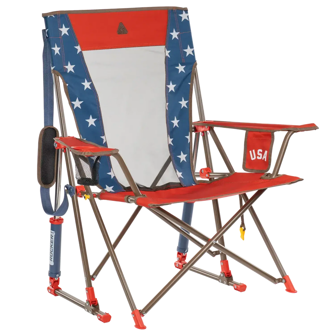 Heavy-Duty Freestyle Comfort Pro Rocker - USA Anniversary Deluxe - Choice 424 - Freestyle Rocker Portable Outdoor Folding Chair - Default Title