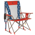 Heavy-Duty Freestyle Comfort Pro Rocker - USA Anniversary Deluxe - Choice 424 - Freestyle Rocker Portable Outdoor Folding Chair - Default Title