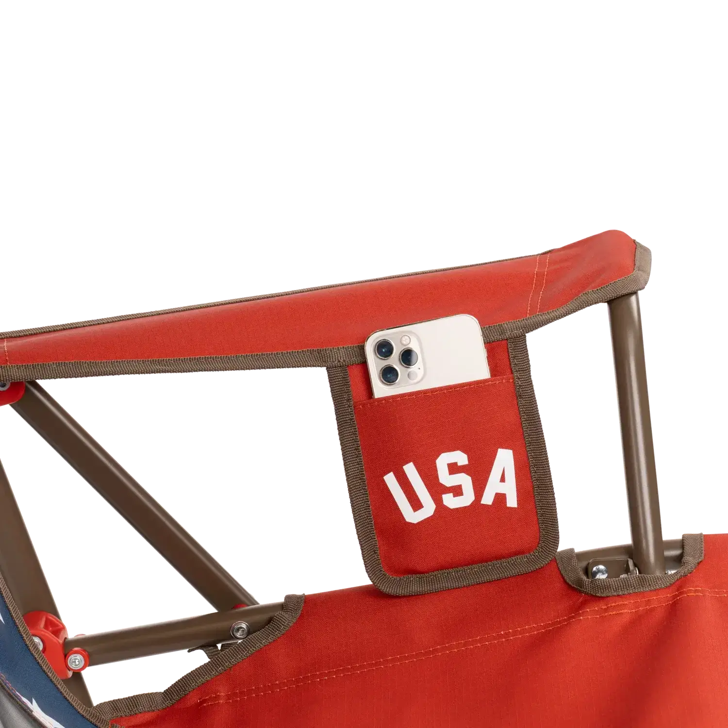 Heavy-Duty Freestyle Comfort Pro Rocker - USA Anniversary Deluxe - Choice 424 - Freestyle Rocker Portable Outdoor Folding Chair Detail