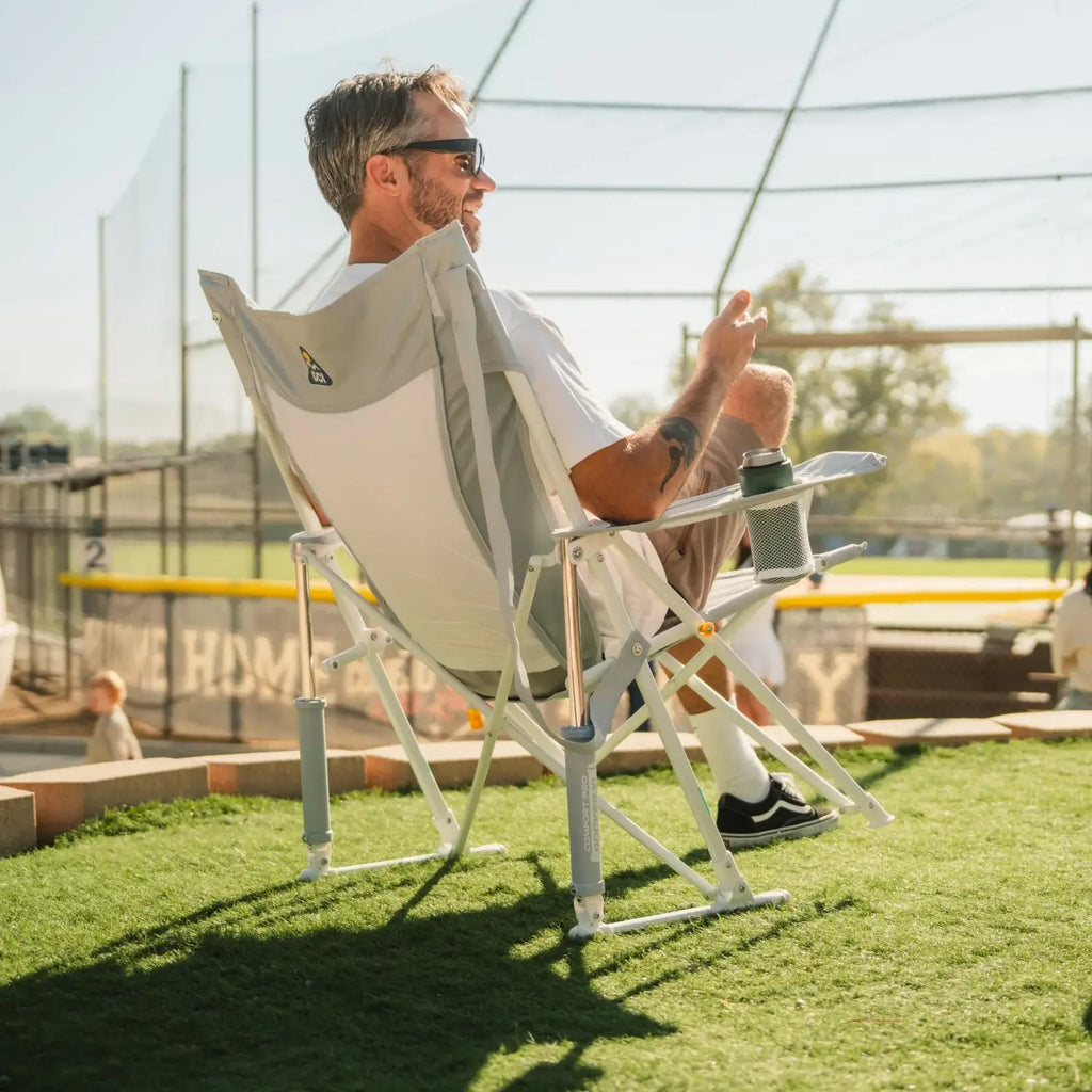 Smooth Motion Comfort Pro Rocker XL - Choice 107 - Patented Spring-Action Rocking Chair for Camping Detail