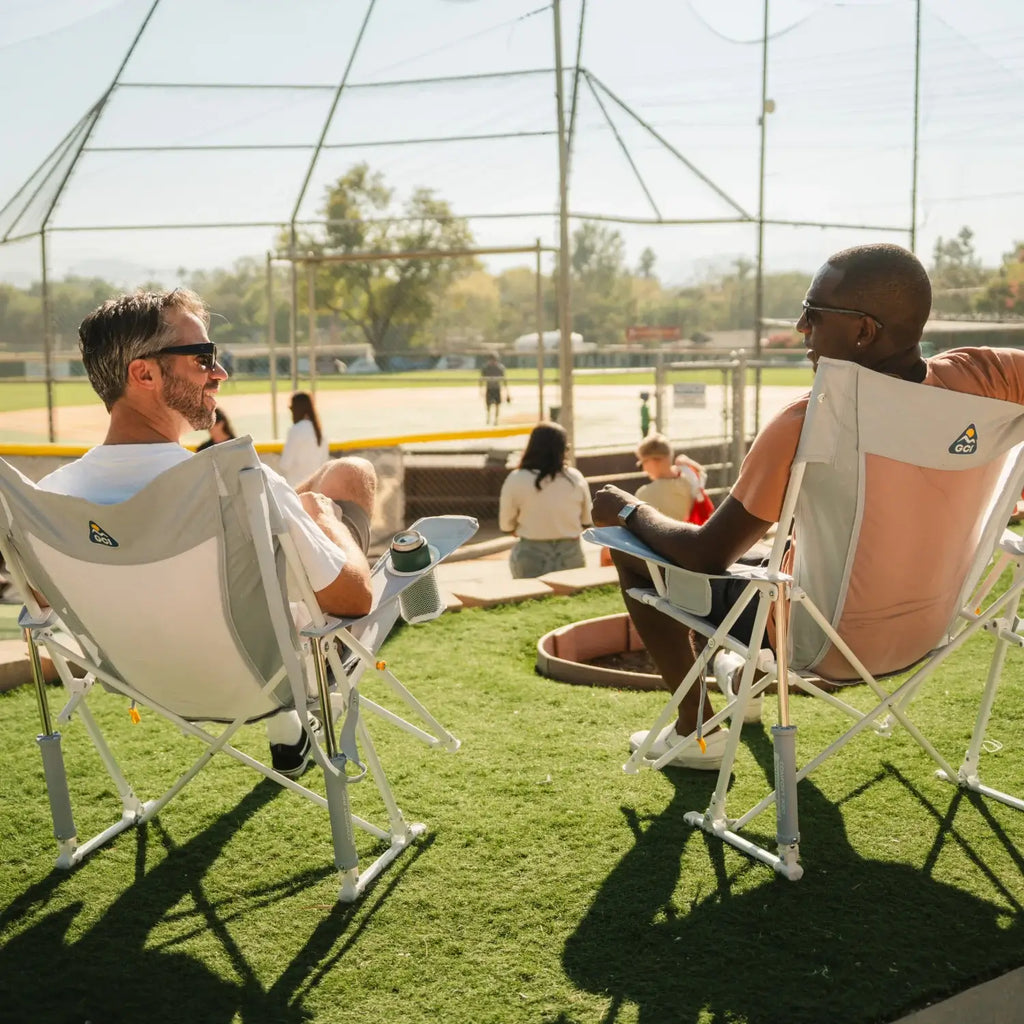 Smooth Motion Comfort Pro Rocker XL - Choice 107 - Patented Spring-Action Rocking Chair for Camping Detail