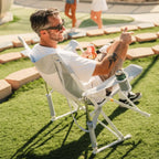 Smooth Motion Comfort Pro Rocker XL - Choice 107 - Patented Spring-Action Rocking Chair for Camping Detail