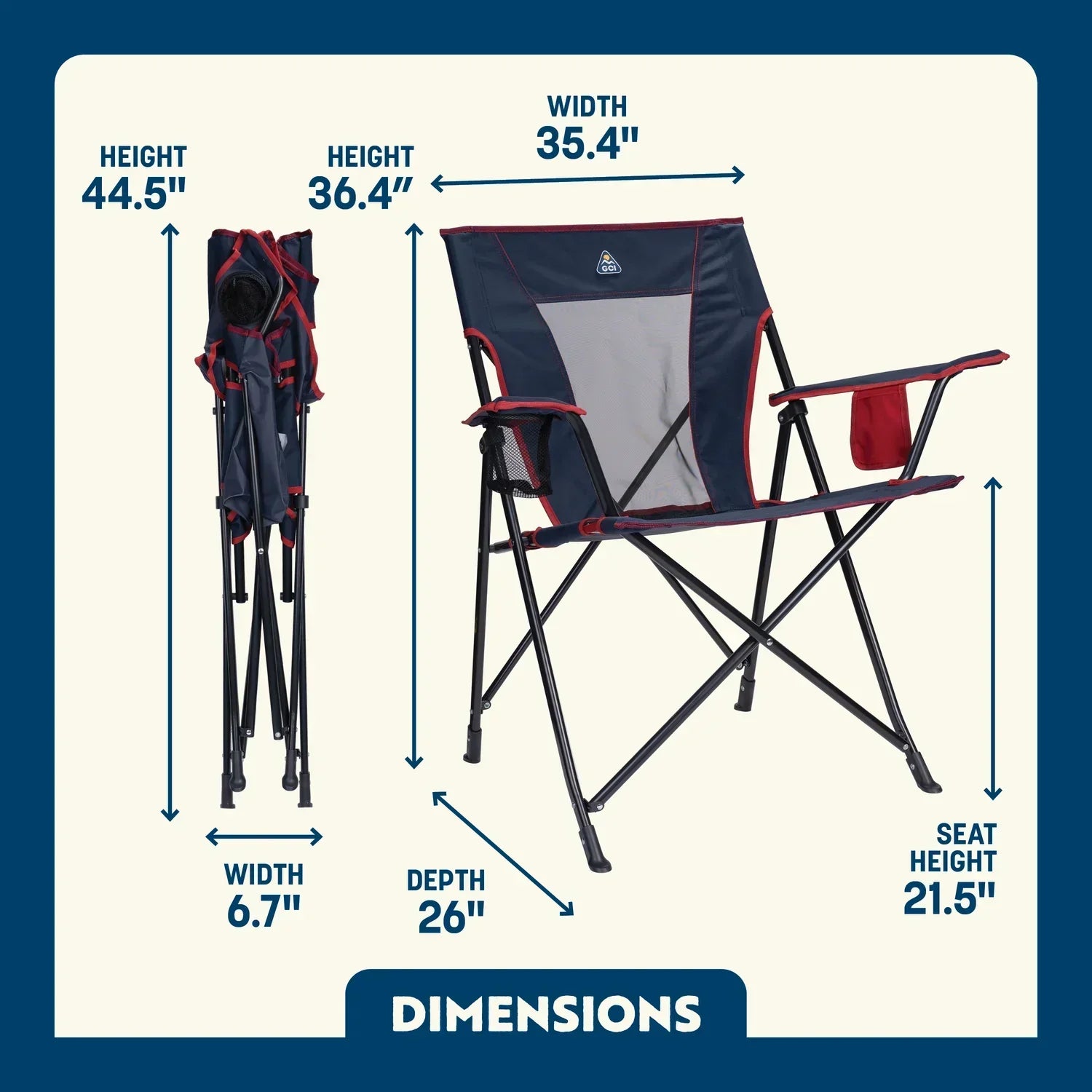 Telescoping Frame Comfort Quad Chair - Choice 989 - Ultra-Lightweight Telescoping PackSeat Travel Stool Detail