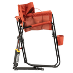 Premium All-Weather Freestyle Rocker - Pumpkin Spice - Choice 373 - Heavy-Duty Kickback Rocker with Beverage Holder Detail