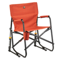 Premium All-Weather Freestyle Rocker - Pumpkin Spice - Choice 373 - Heavy-Duty Kickback Rocker with Beverage Holder - Pumpkin Spice